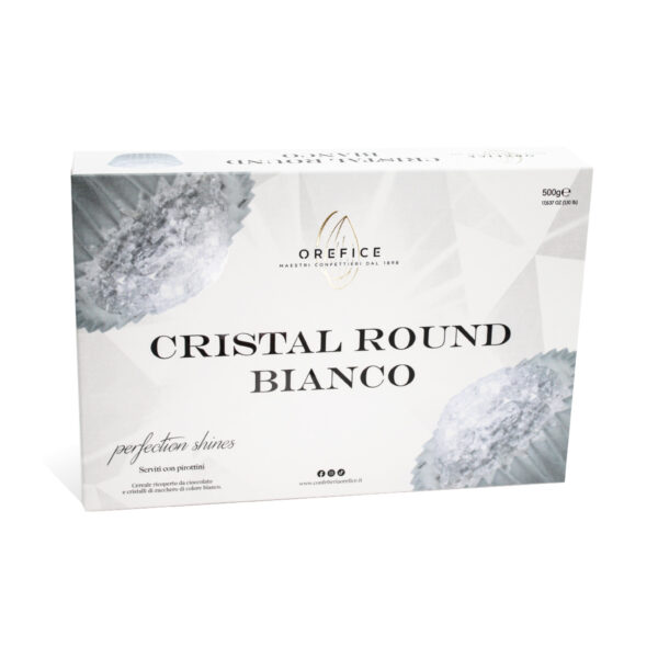 Cristal Round Bianco